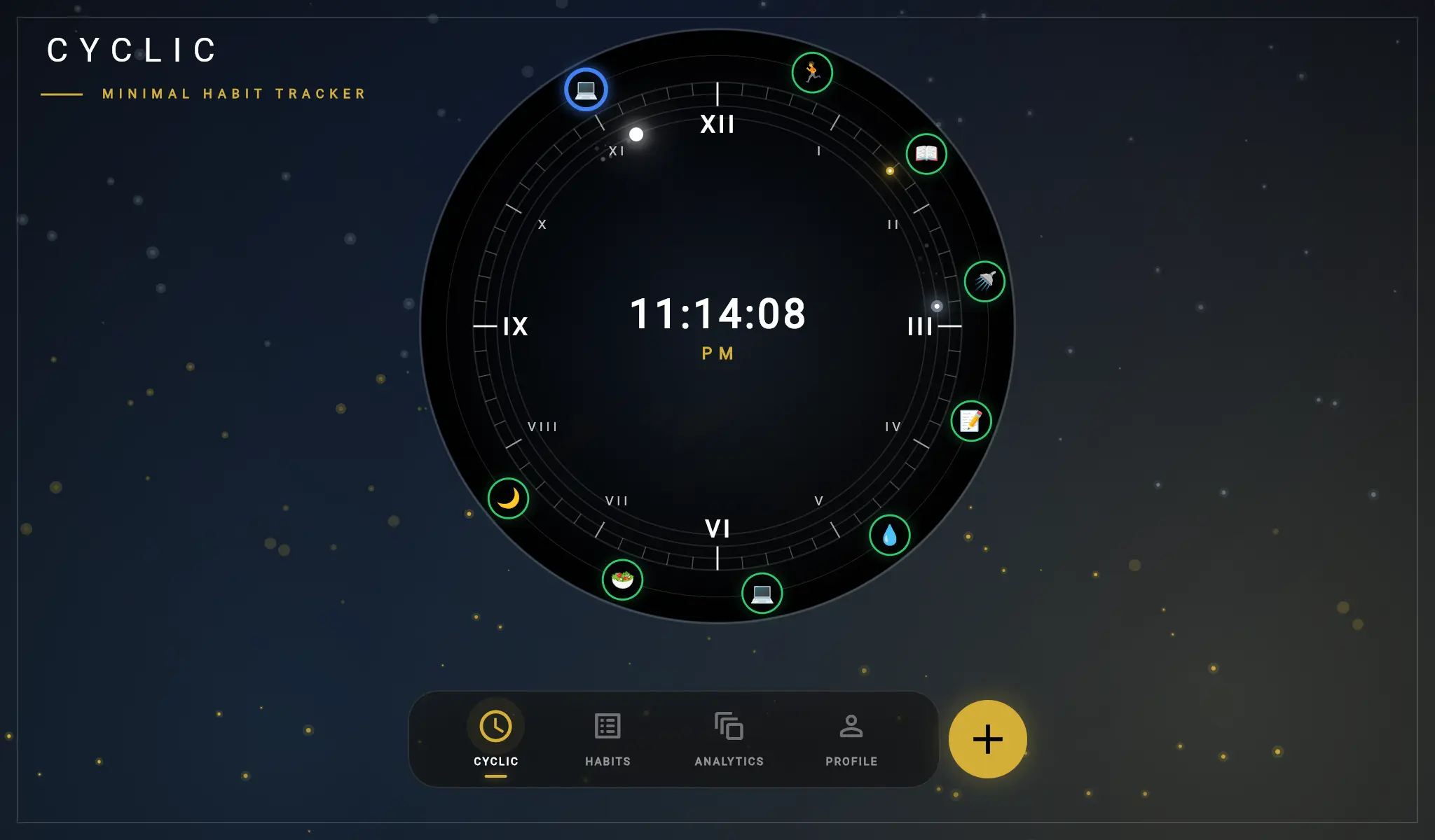 Cyclic Habits – Web Dashboard Preview